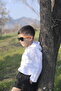 Children's Muslin Hooded Shirt-6010 - 2