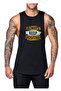 Fitness Gym Tank Top Sportsman Training Tank Top Black Thick Strap (Keep Al)