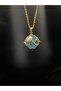 Gold Color Blue Ocean Necklace - 2