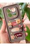Redmi Note 14 Pro 4G/5G Case Teddy Bear Coffee Design Patterned Camera Protected Soft Silicone Cover - 4