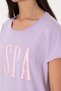 Women's Lilac Crew Neck T-Shirt 50305842-Vr034 - 7