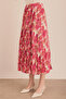 Patterned Crash Effect Skirt - 4