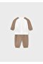 Baby Boy 4-Piece Top and Bottom Set Brown 1612 - 4