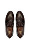Men's Genuine Leather Tan Classic Shoes - 5
