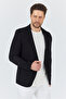İtolo Men's Black Lycra Flexible Fabric Slim Fit Sports Blazer Jacket - 6