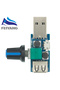محافظ مروحة USB صغيرة، جهاز تحكم في سرعة الرياح، منظم حجم الهواء، كتم صوت التبريد، مروحة متعددة الوظائف ... - 7