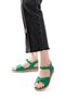 692-564 Grass Green Orthopedic Sole Cross Buckle Women's Sandals - 2