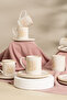 12-Piece Porcelain Coffee Cup Set for 6 People, White, Tree of Life Patterned - Turkish Coffee Cups - 2