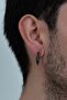 Stainless Steel Small Size Knife Earrings (2 Pieces) Mse15 - 3