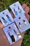 Stainless Steel Large Size Row Earrings (2 Pieces) Mse17 - 5