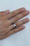 8mm Wide Flat Model Shiny Steel Wedding Ring Men Women Unisex Ring Cl28 - 3