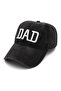 Mom & Dad Embroidery Printed Black Baseball Cap Hat /Mom and Dad Embroidered Hat/ Mom Dad Couple Hat - 4