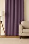 Luna Series Velvet Textured Pleatless Background Curtain - Lilac - 2