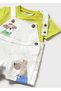 Baby Boy T-Shirt Jumpsuit Suit Cream 1622 - 3
