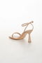 Women's Stylish Double Heel 9 cm Thin Heeled Shoes - 2