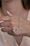Clover and Heart Women's Steel Necklace with 2 Different Usage Styles Eck46 - 4