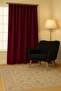 Luna Series Velvet Textured Pleatless Background Curtain - Cherry - 3
