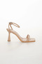 Women's Stylish Double Heel 9 cm Thin Heeled Shoes - 3