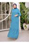 Hijab Dress - Blue - Sahra Butik