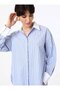 Color Blocked Striped Shirt - Blue - White - Benin - 3