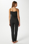 Women's Betty Black 3 Pack Dressing Gown Rope Strap Lace Ribbed Knitted Pajama Set - 7