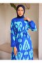 فستان حجاب - أزرق - SAHRA BUTIK - 2