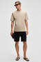 Catwalk Men's 100% Cotton Regular Fit Beige T-Shirt - 5