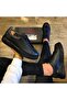 Genuine Leather Men's Black Daily Shoes - 3