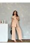 Off-Shoulder Oversize Padded Sleeveless Lined Women's Vest - 2