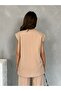 Off-Shoulder Oversize Padded Sleeveless Lined Women's Vest - 6