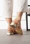 Orthopedic Stone Heeled Women's Sandals - 3