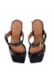 Vizzano Ladies High Heel Sandals Black | Made In Brazil - 5