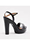 Vizzano Ladies High Heel Sandals Black | Made In Brazil - 3