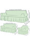 Bürümcük Sofa Cover, Sofa, Sofa Bed Cover, Sofa Cover 3 +1+ 1 Set - 2