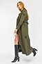 Reglan Sleeve Seasonal Lined Full Length Women's Trench Coat, Cap - 8