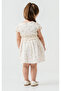 100% Cotton Muslin Girl's Dress with Floral Pattern and Lining - 3