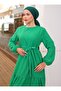 Hijab Dress - Green - Sahra Butik - 3