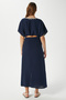 Women's Nara Muslin Navy Blue Oyster Embroidered Blouse Skirt Bottom Top Set - 5