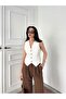 Women's Buttoned Vest Front Button Stylish Slim Fit Sleeveless Vest - 4