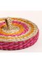 Tam Dao Fuchsia - Yellow Seagrass Basket 14X12 cm - 4