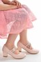 Aisha Sand Silvery Daily Girl's 4 cm Heeled Evening Dress Shoes - 3