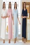 Effortt Summer Half Sleeve Lace Detailed Maternity Nightgown 9013 - 2