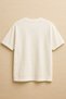 White Color Oversize Ribbon and Cherry Printed Unisex T-Shirt T-Shirt - 2