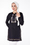 Embroidered Tunic Black - 13185 - 2