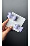 Lilac Girl Buckle Suede Leather Soft Tones Bow 2-Piece Clip Buckle
