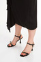 Women's stylish front buckle thin heeled shoes