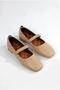 Women's Leather Ballerina Banded Elastic Daily Ballerina Casual Shoes - 2