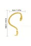 Medusa - Gold Snake Ear Top Silver Silver Color Earrings (for Left Ear) - 2
