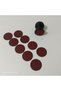 11 Piece Mini Hook and Loop Sander Set with Ergonomic Wedges (50 mm Diameter) Sanding Wood Stone Plaster Metal - 9