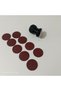 11 Piece Mini Hook and Loop Sander Set with Ergonomic Wedges (50 mm Diameter) Sanding Wood Stone Plaster Metal - 8